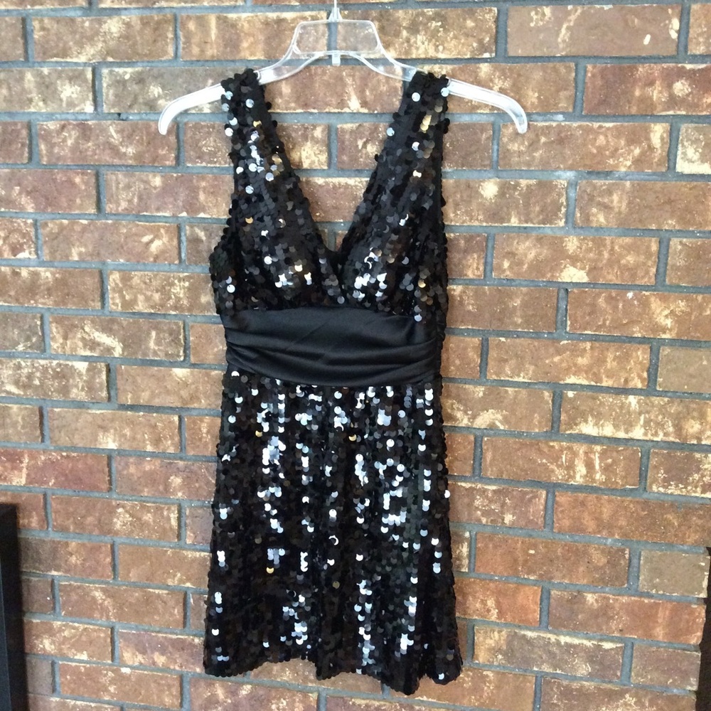 Twenty-One Black Sequin Dress, Size Small